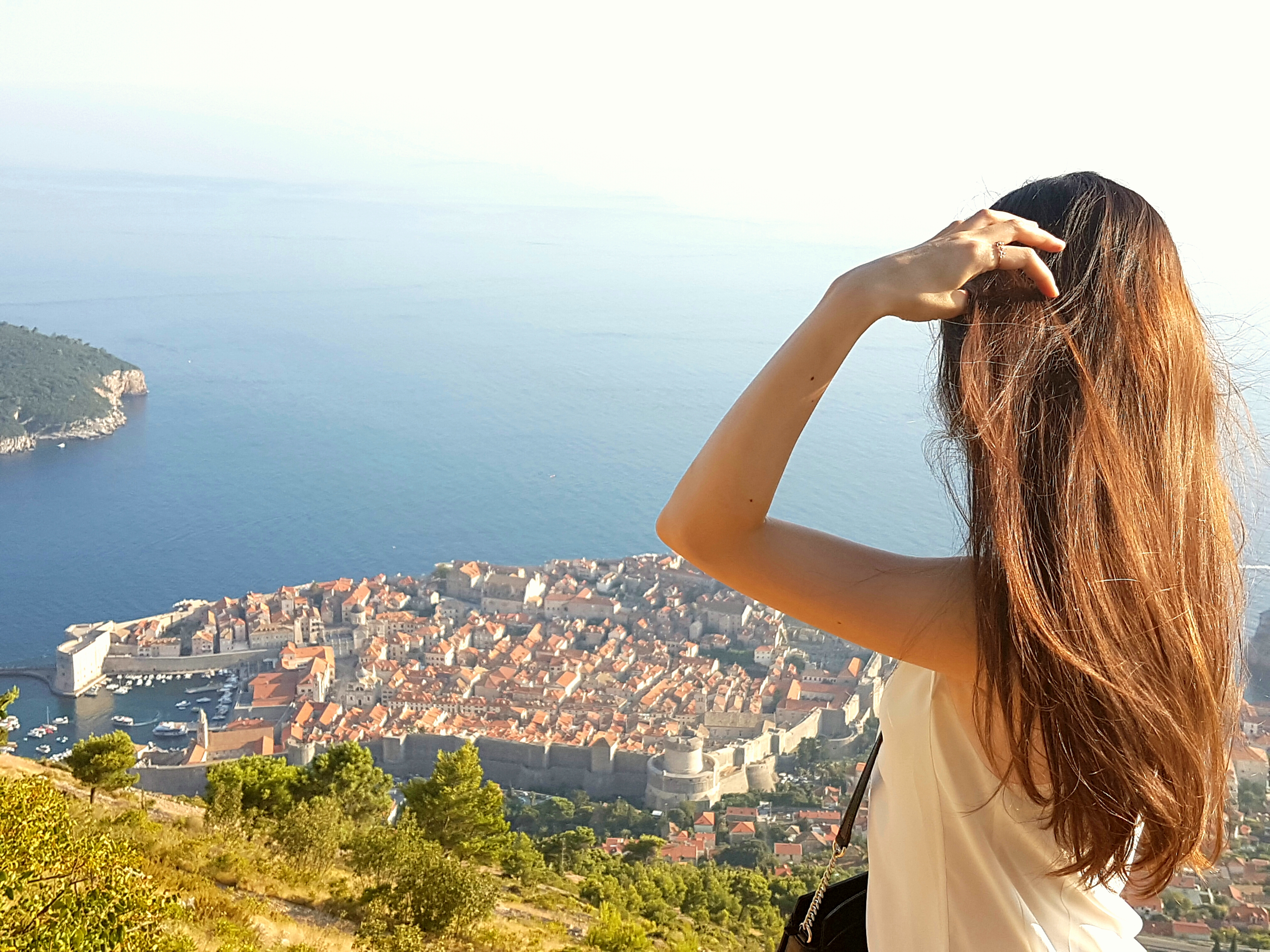 Panoramic view of Dubrovnik from top of cable car | what to do in Dubrovnik