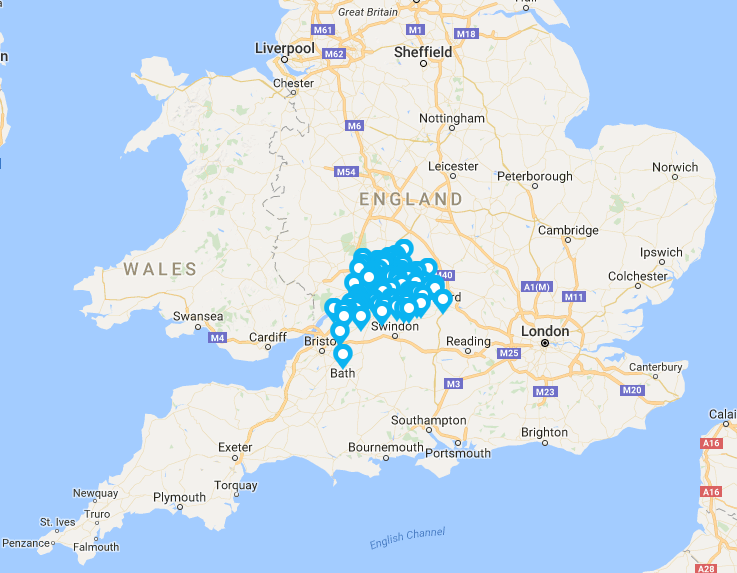 Cotswolds map