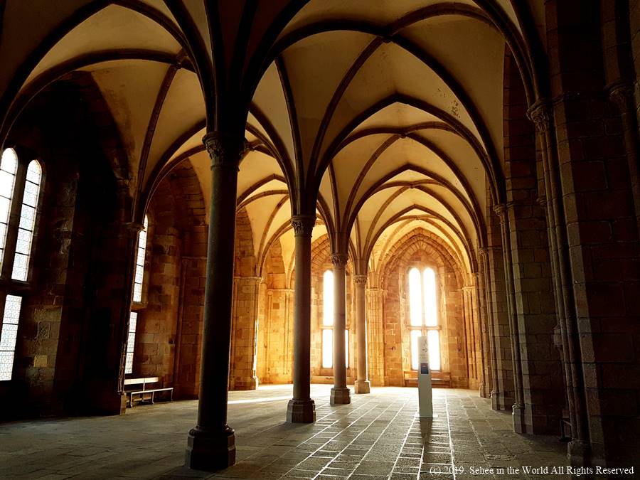 Inside the Mont Saint Michel Abbey - Sehee in the World blog