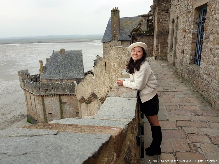 Photo of me taken in Mont Saint Michel, France - Sehee in the World blog