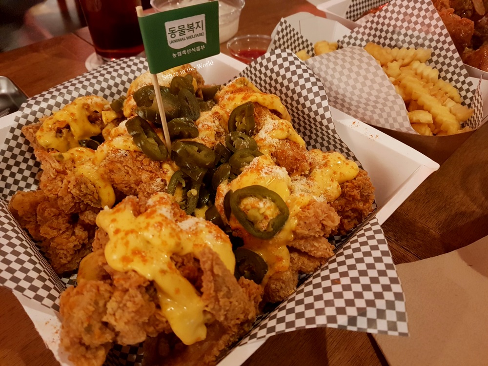 Cheesepeno flavour at Rocket Crispy Chicken (Korean fried chicken restaurant with animal welfare)