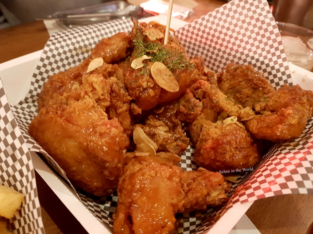 Honey garlic flavour at Rocket Crispy Chicken (Korean fried chicken restaurant with animal welfare)