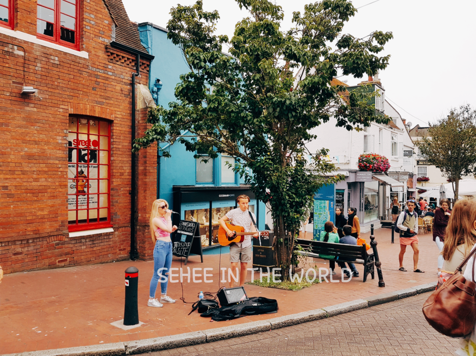 Musician, Busking, Brighton
