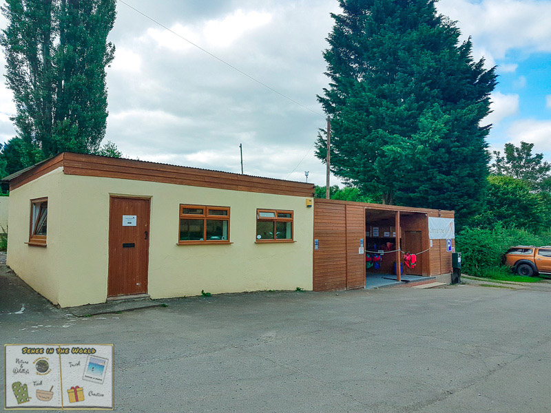 Reception building for Canoe the Wye, following the government's COVID-19 policy. Image taken by me - Sehee in the World