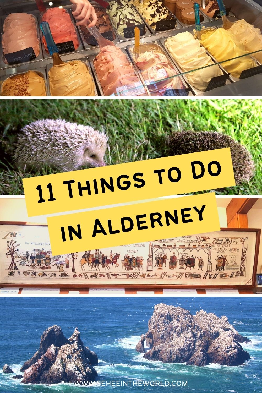 11 Things to Do in Alderney (collage) - Sehee in the World - Pinterest