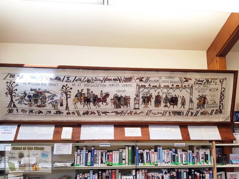 Alderney's Bayeux Tapestry at Alderney Library (Alderney Trip) - Sehee in the World