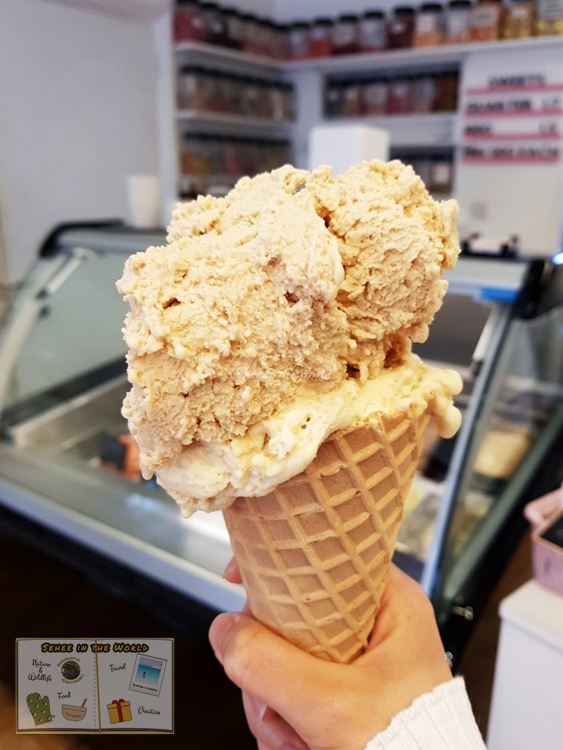 Sugar Hog Ice Cream - Peanut and lotus biscoff flavours (Alderney Trip) - Sehee in the World