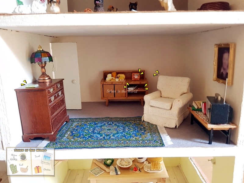 Handmade doll's house miniature items, highlighted (1:16 ratio) - Sehee in the World